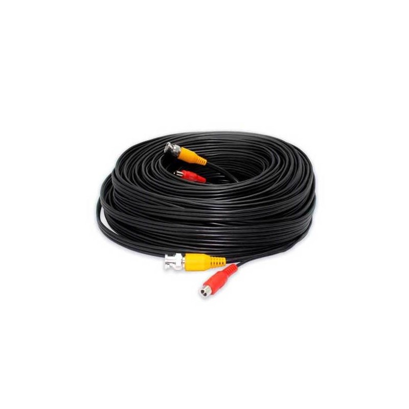 Cable video bnc video 12v de 20 m  "tout en un"